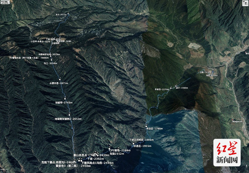 本次科考探险线路分析图。龚剑 供图