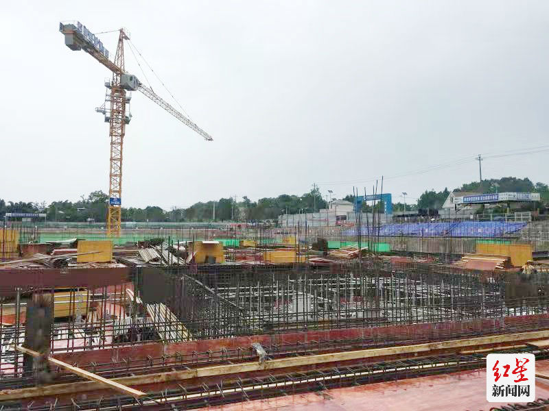 淮州新城沱江保护再生水厂施工现场