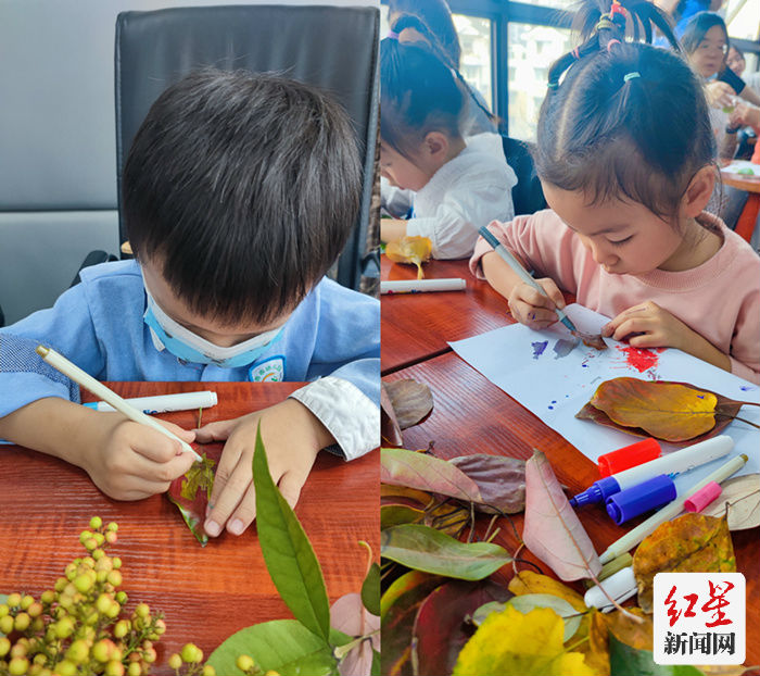 孩子们正在认真作画