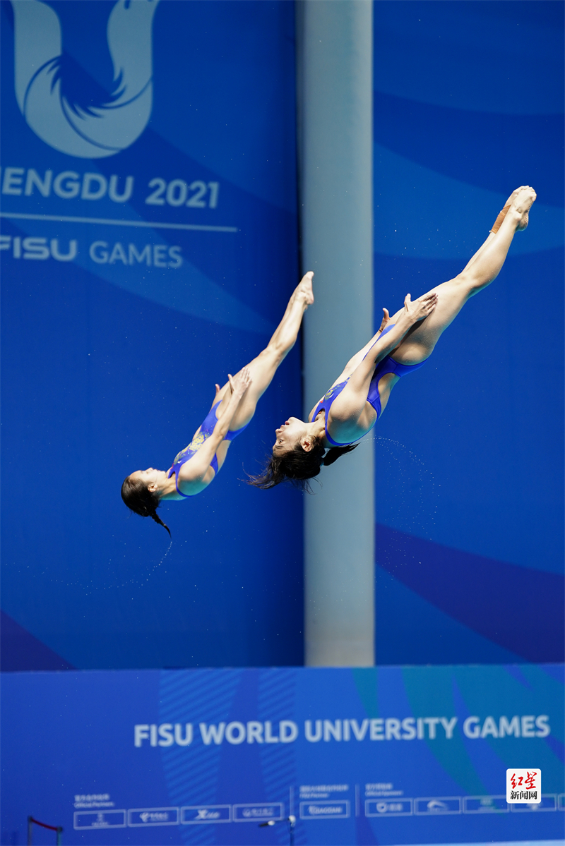 8月4日下午，女子双人3米跳板决赛。5 摄影：张翔升