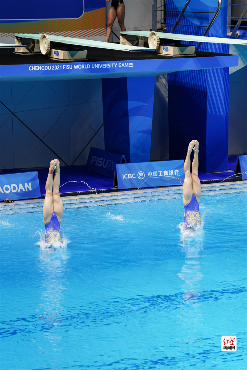 8月4日下午，女子双人3米跳板决赛。6  摄影：张翔升