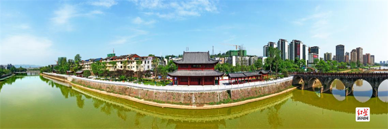 更新后的蒲江河滨公园