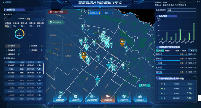 指挥调度“一张图”