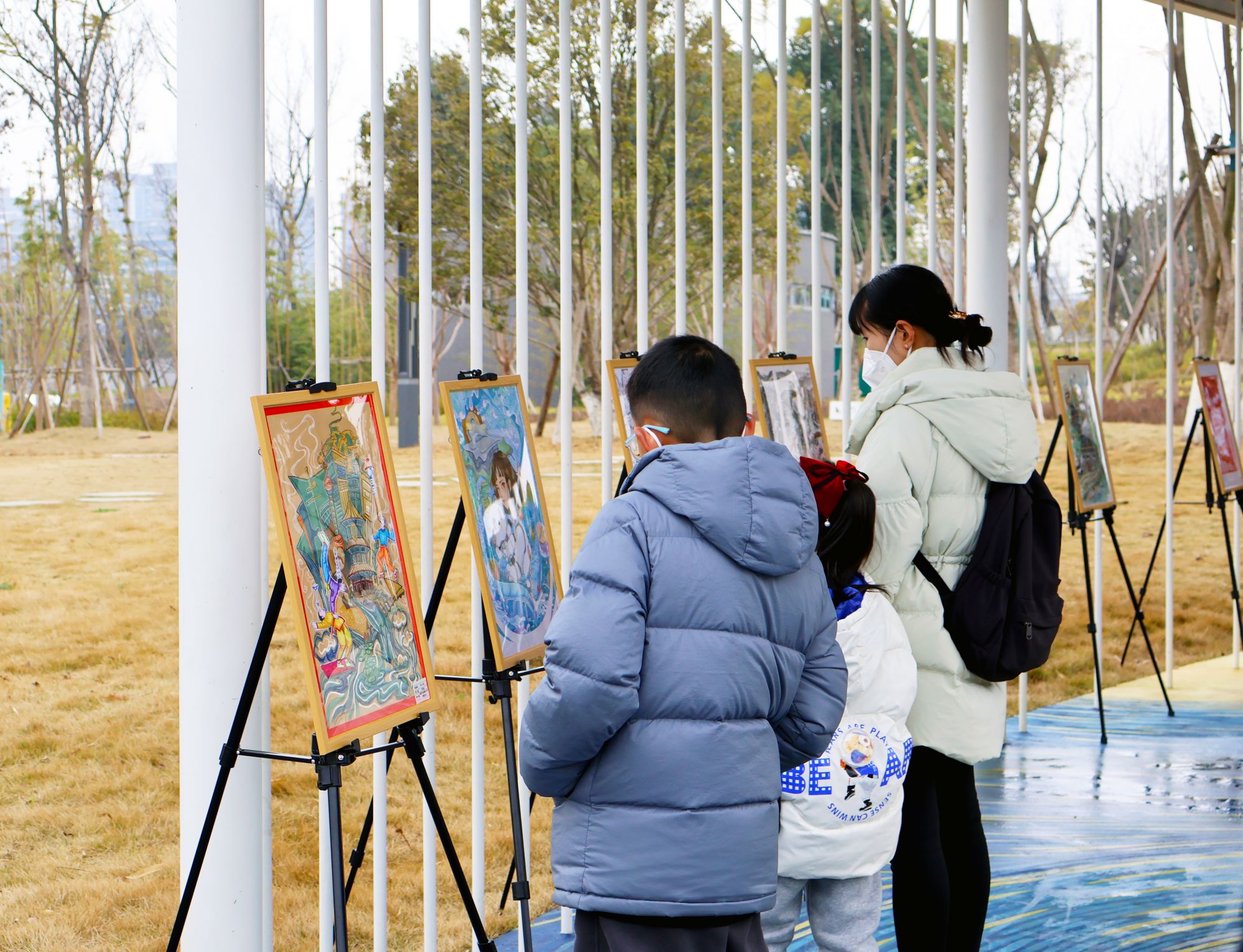 “水美乡村 最美河湖”成都市第三届河（湖）主题中小学征文绘画书法创评活动优秀获奖作品展(8)