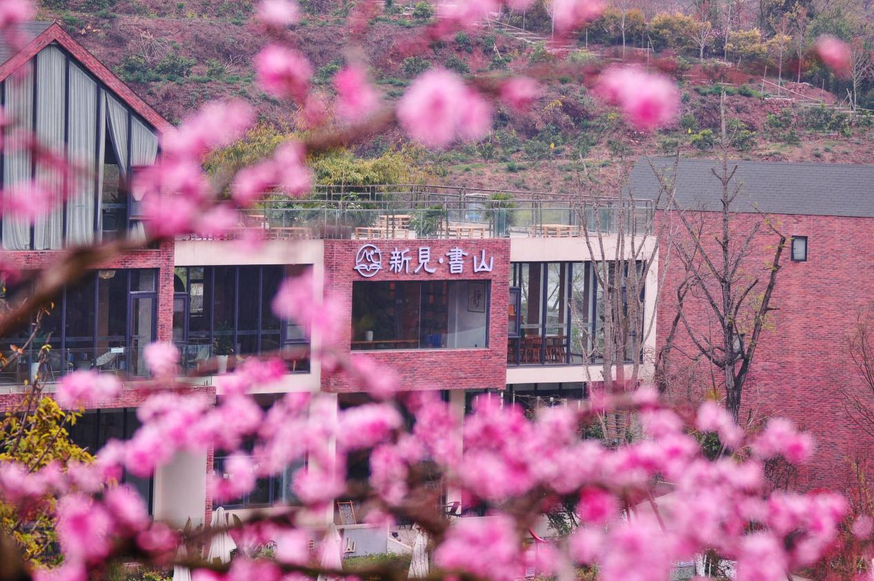 桃花掩映新见书山