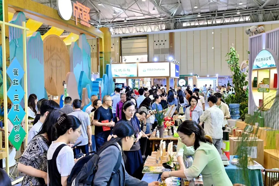 贡品堂主推的&ldquo;青城玉茗&rdquo;，命名源自画家张大千的《青城玉茗》图。该茶品以形秀色润、滋味鲜美回甘、茶汤澄澈如玉的卓越品质，从众多茶品中脱颖而出，荣获本届省茶博会金奖。