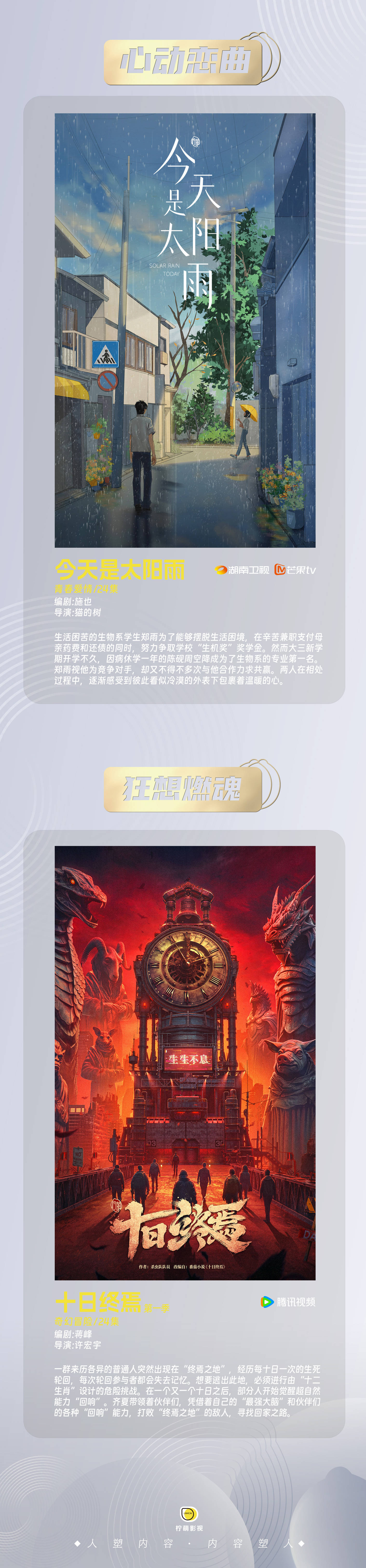 柠萌影视发布2025剧集片单 7部新作品将于今年下半年陆续开机3