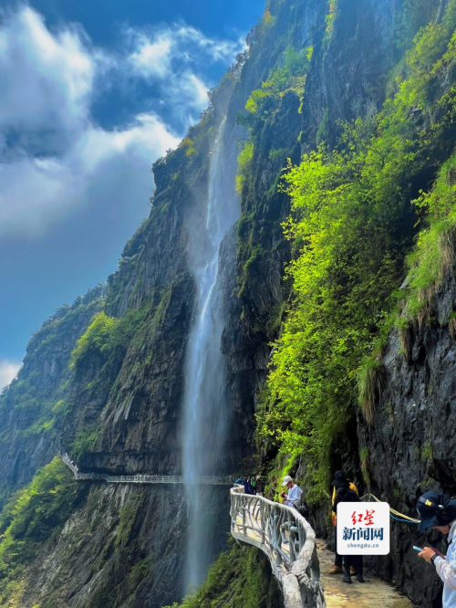 瓦屋山兰溪绝壁栈道7月19日试开放91