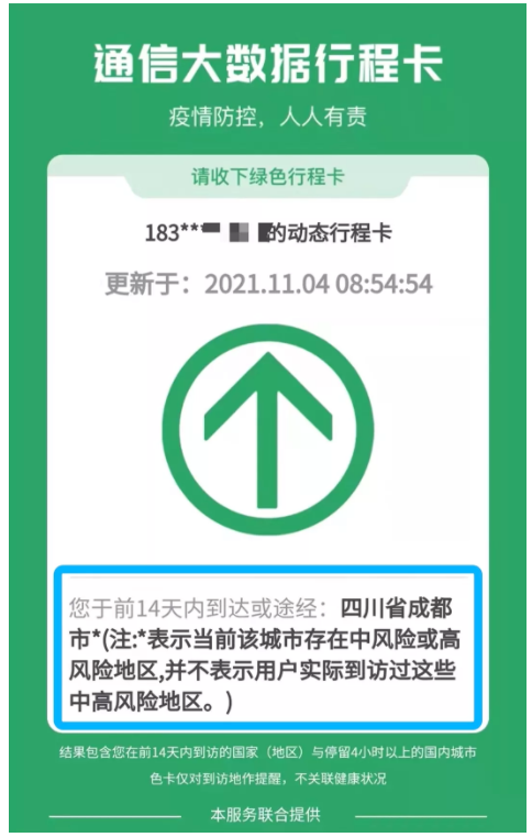 四川天府健康通这个新变化可快速查询14天内动态行程